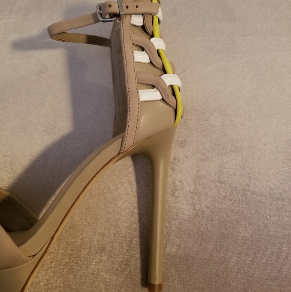 Gianni Bini Neon Braided Platform Heels - Picture 7 of 7